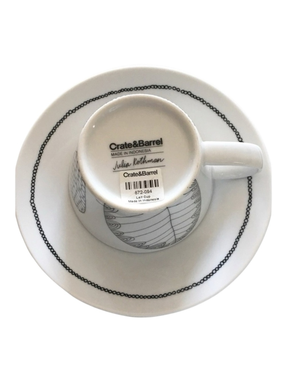 VHTF: new Crate & Barrel x Julia Rothman ☕︎︎ Limited Edition Leif Cup Saucer Set - Picture 9 of 16